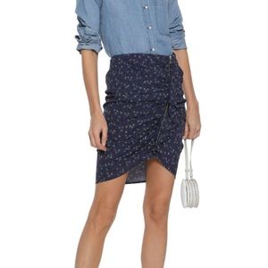 Veronica Beard floral Spencer zip skirt